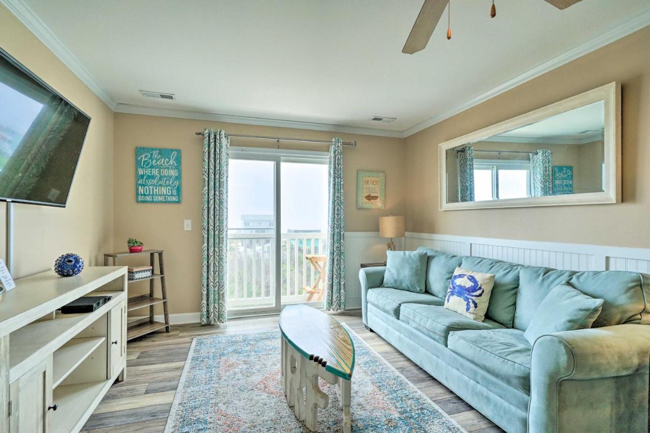 Ocean-View Oak Island Condo, 1 Block To Beach! Extérieur photo